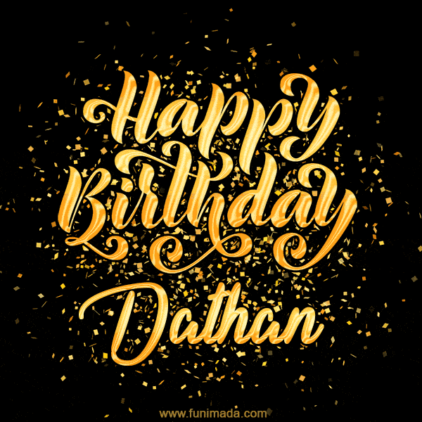 Happy Birthday Card for Dathan - Download GIF and Send for Free