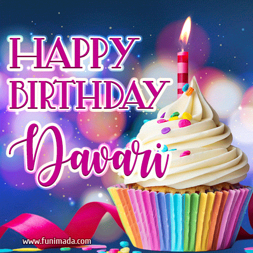 Happy Birthday Davari - Lovely Animated GIF