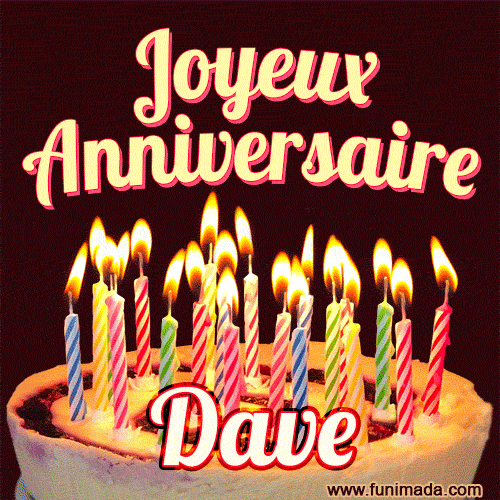Joyeux anniversaire Dave GIF