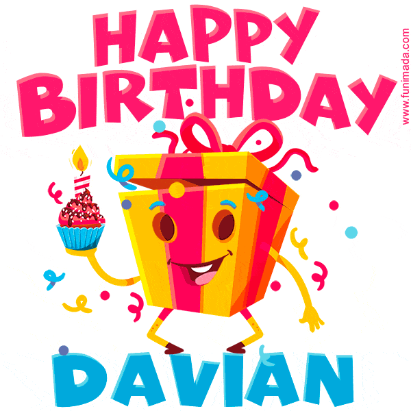 Funny Happy Birthday Davian GIF