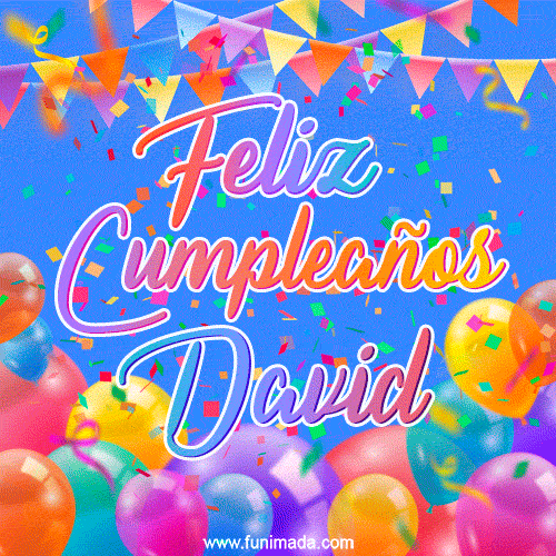 Feliz Cumpleaños David (GIF)