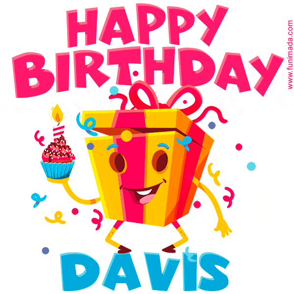 Funny Happy Birthday Davis GIF