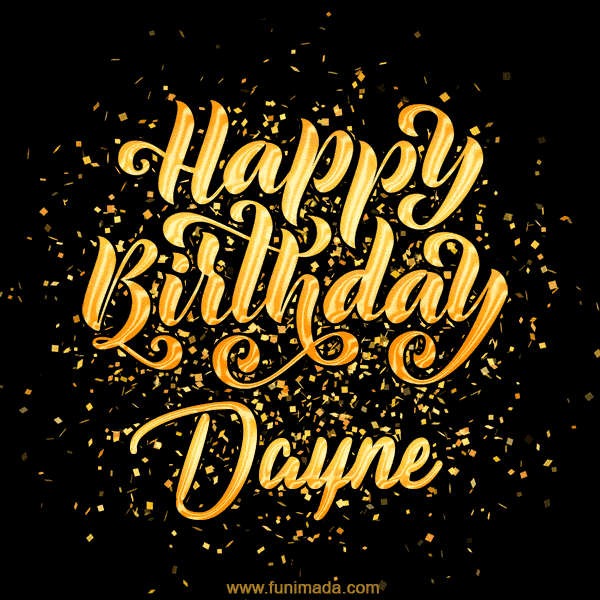 Happy Birthday Card for Dayne - Download GIF and Send for Free