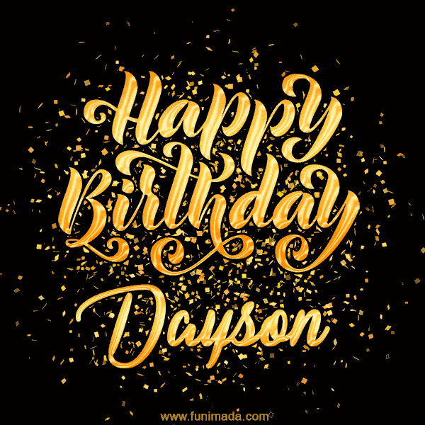 Happy Birthday Card for Dayson - Download GIF and Send for Free