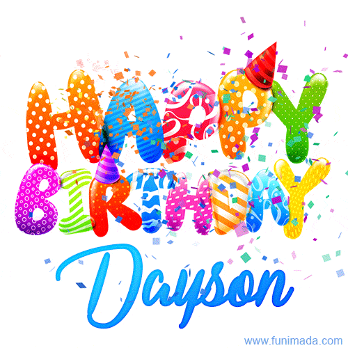 Happy Birthday Dayson - Creative Personalized GIF With Name