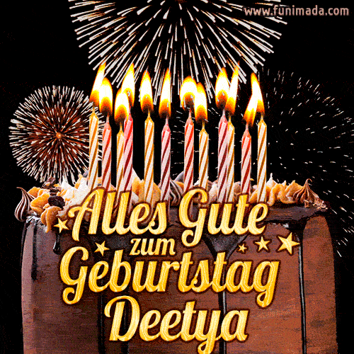 Alles Gute zum Geburtstag Deetya (GIF)