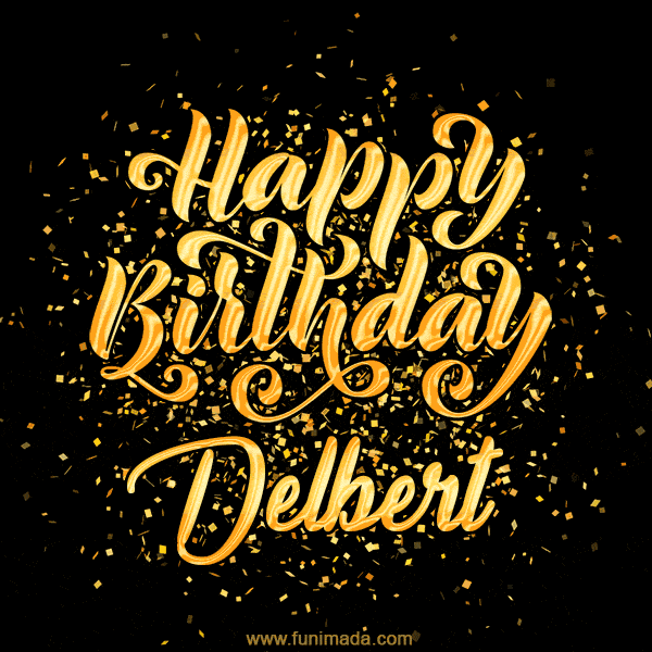 Happy Birthday Card for Delbert - Download GIF and Send for Free