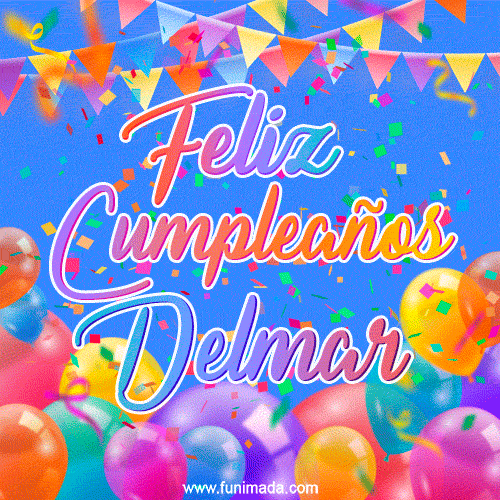 Feliz Cumpleaños Delmar (GIF)