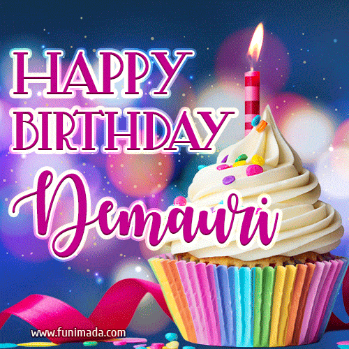 Happy Birthday Demauri - Lovely Animated GIF