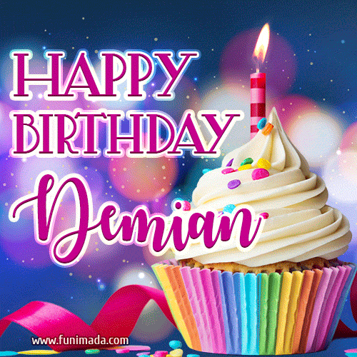 Happy Birthday Demian - Lovely Animated GIF