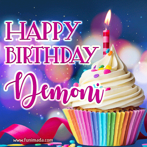 Happy Birthday Demoni - Lovely Animated GIF