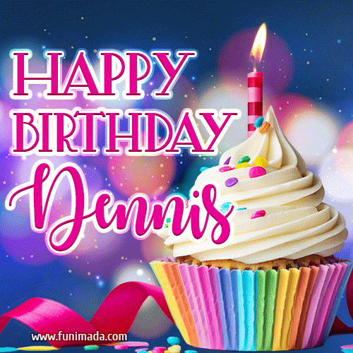 Happy Birthday Dennis - Lovely Animated GIF