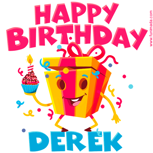 Funny Happy Birthday Derek GIF — Download on 