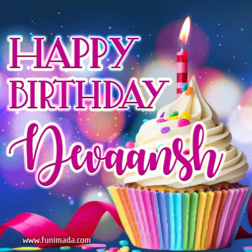 Happy Birthday Devaansh - Lovely Animated GIF
