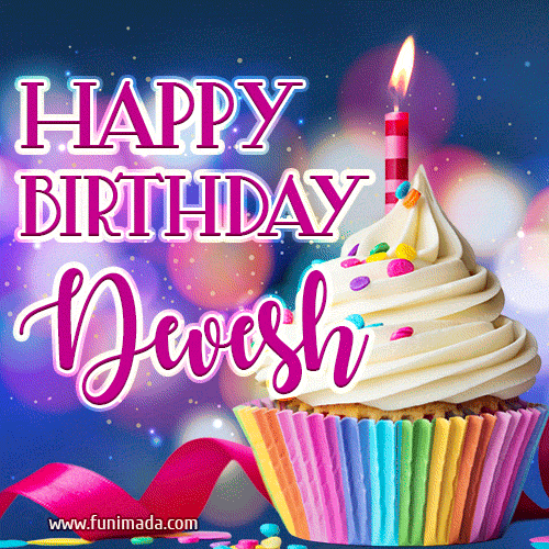 Happy Birthday Devesh - Lovely Animated GIF