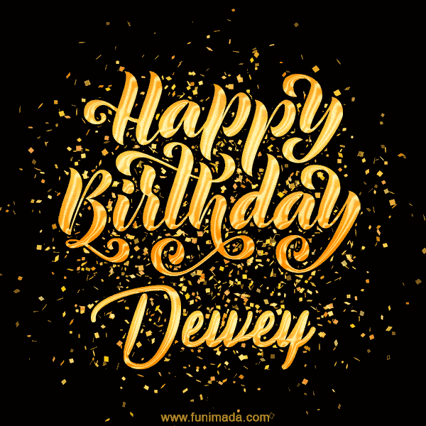 Happy Birthday Card for Dewey - Download GIF and Send for Free