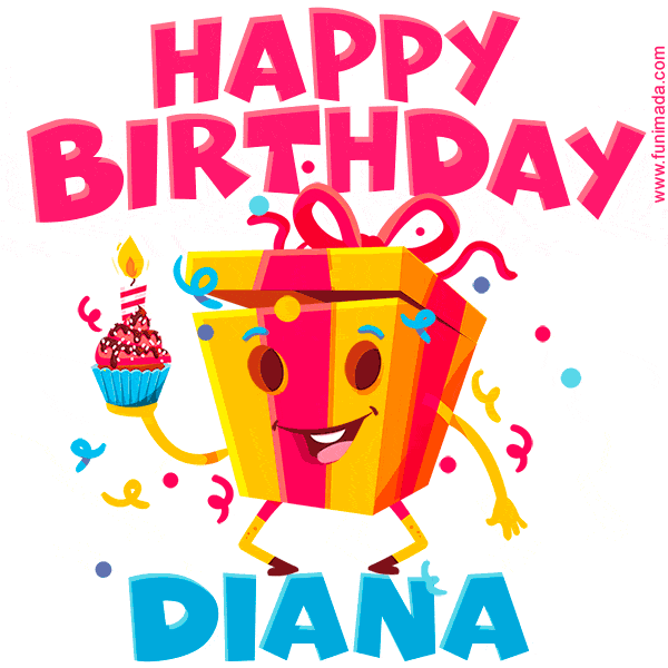Funny Happy Birthday Diana GIF