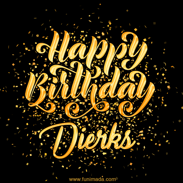 Happy Birthday Card for Dierks - Download GIF and Send for Free
