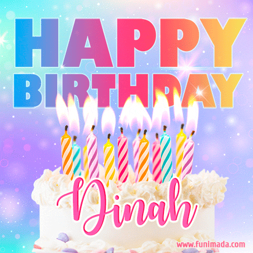 Funny Happy Birthday Dinah GIF