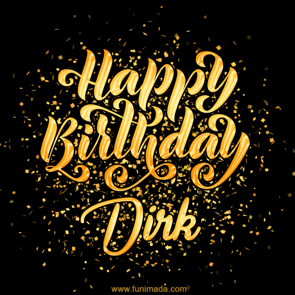 Happy Birthday Card for Dirk - Download GIF and Send for Free