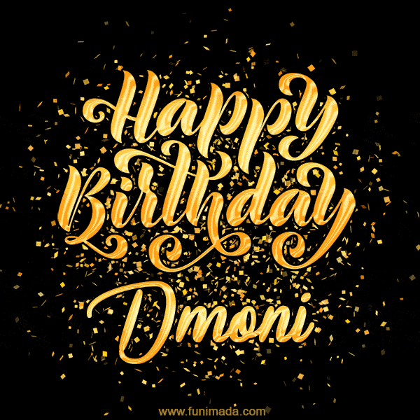 Happy Birthday Card for Dmoni - Download GIF and Send for Free