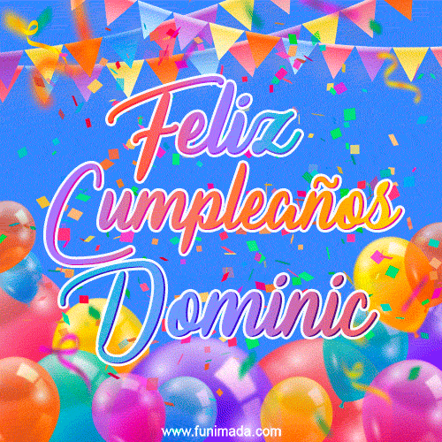 Feliz Cumpleaños Dominic (GIF)