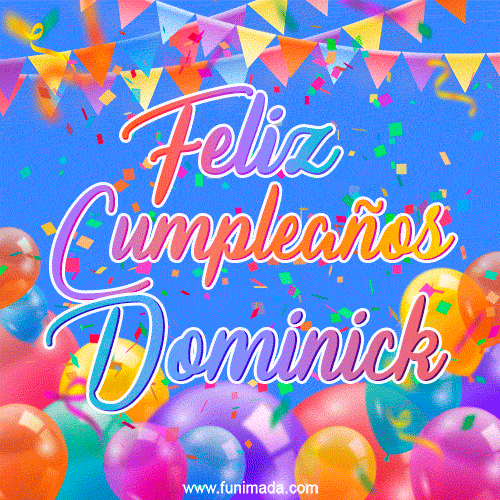 Feliz Cumpleaños Dominick (GIF)
