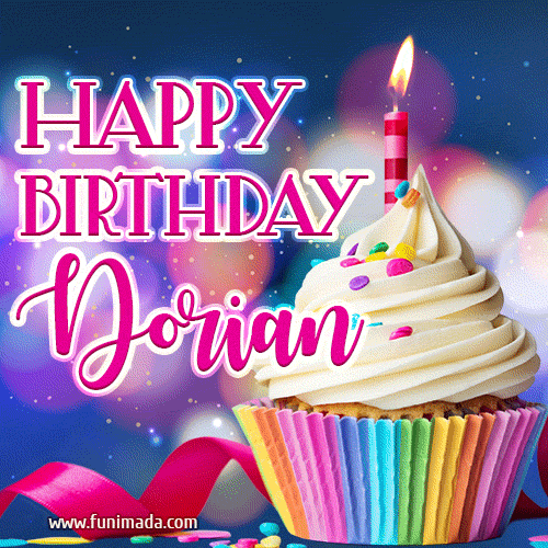 Happy Birthday Dorian - Lovely Animated GIF