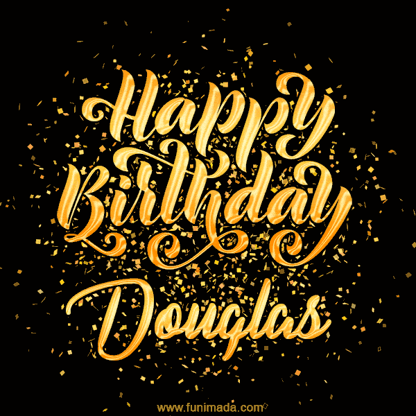 Happy Birthday Card for Douglas - Download GIF and Send for Free