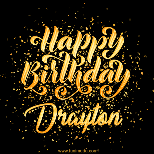 Happy Birthday Card for Drayton - Download GIF and Send for Free