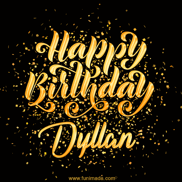 Happy Birthday Card for Dyllan - Download GIF and Send for Free