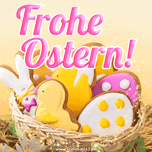 Herzliche Ostergrüße! Frohe Ostern 2024 GIF.