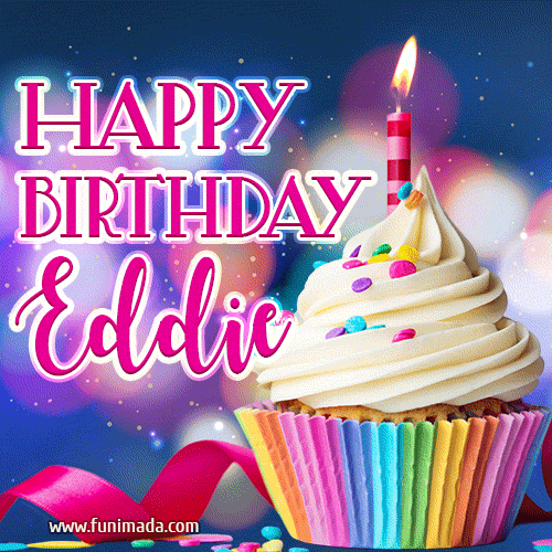 Happy Birthday Eddie - Lovely Animated GIF