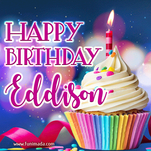 Happy Birthday Eddison - Lovely Animated GIF