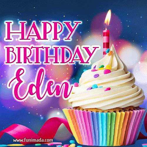 Happy Birthday Eden - Lovely Animated GIF