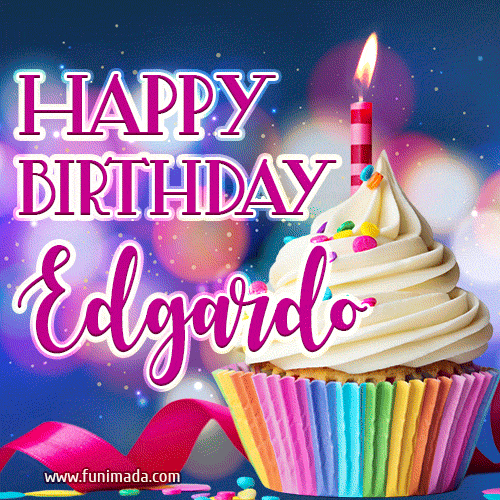 Happy Birthday Edgardo - Lovely Animated GIF