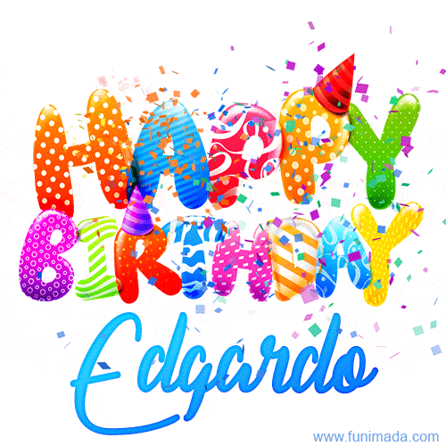 Happy Birthday Edgardo - Creative Personalized GIF With Name