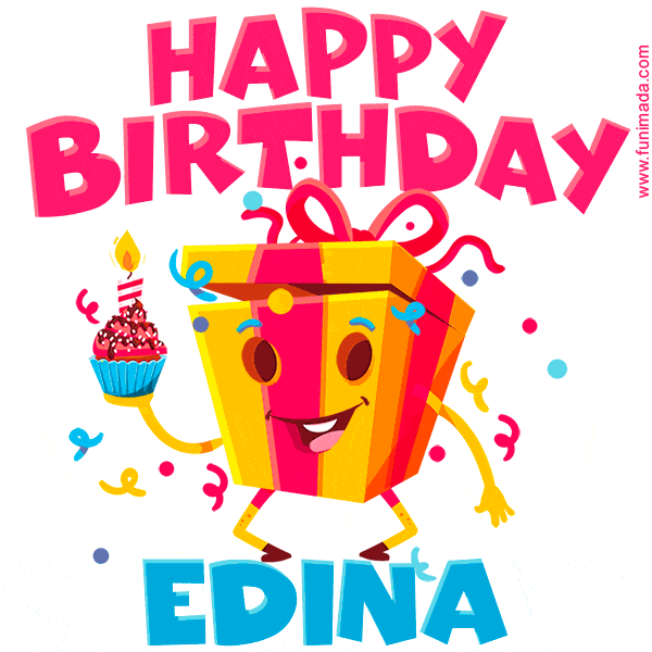 Funny Happy Birthday Edina GIF