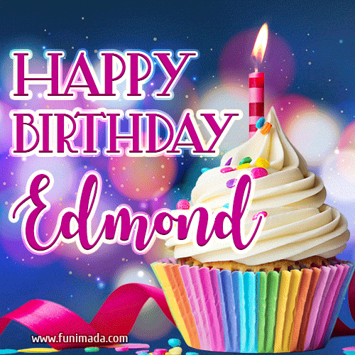 Happy Birthday Edmond - Lovely Animated GIF