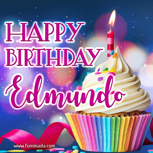 Happy Birthday Edmundo - Lovely Animated GIF