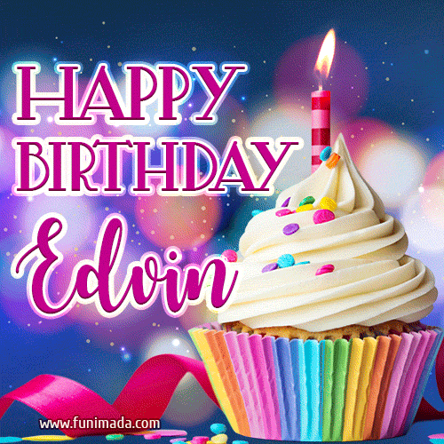 Happy Birthday Edvin - Lovely Animated GIF
