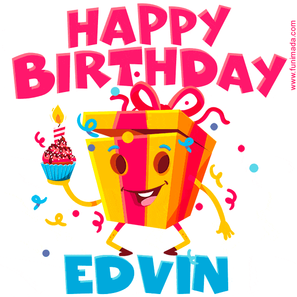 Funny Happy Birthday Edvin GIF
