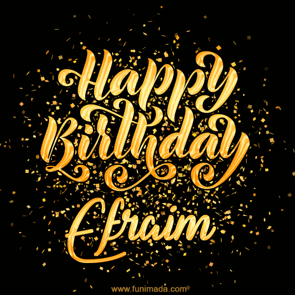 Happy Birthday Card for Efraim - Download GIF and Send for Free