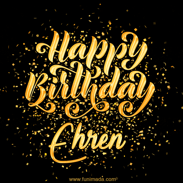 Happy Birthday Card for Ehren - Download GIF and Send for Free