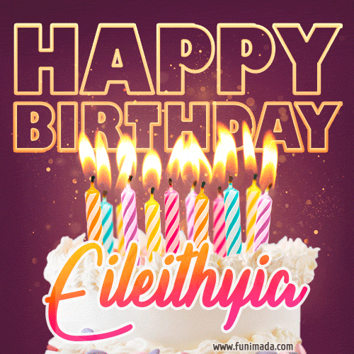 Eileithyia - Animated Happy Birthday Cake GIF Image for WhatsApp