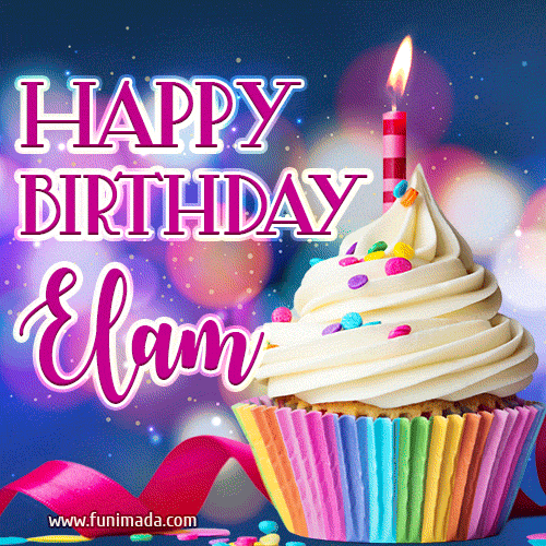 Happy Birthday Elam - Lovely Animated GIF