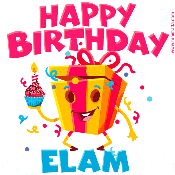 Funny Happy Birthday Elam GIF
