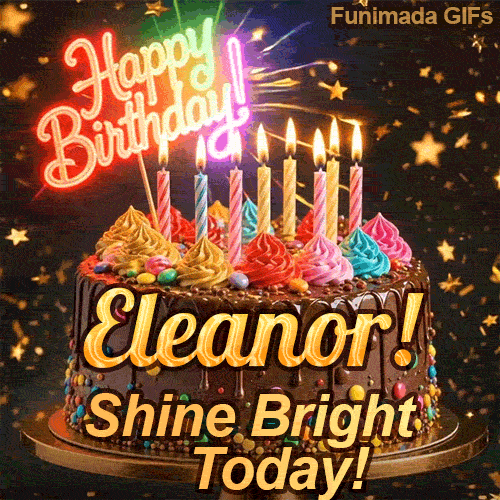 Close-up of multicolored frosting swirls and colorful candy beads around the gold base of Eleanor's birthday cake.
