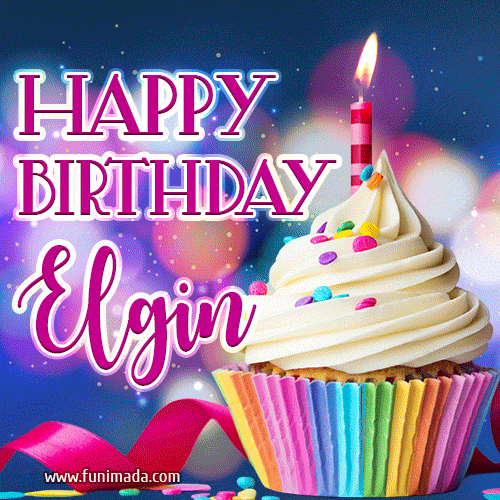 Happy Birthday Elgin - Lovely Animated GIF
