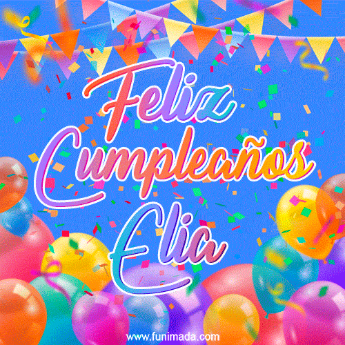 Feliz Cumpleaños Elia (GIF)